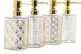 DKD Home Decor Dosificador Dorado Cristal y ABS 8 x 18 x 8 cm 450 ml (12 Unidades)