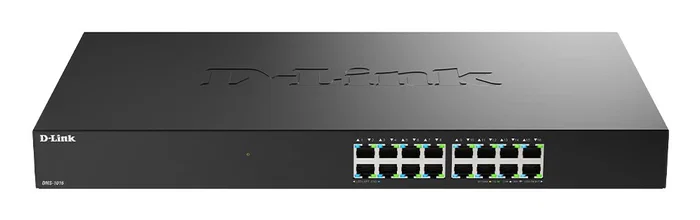 D-Link DMS-1016/E Switch No Gestionado L2+ con 16 Puertos Ethernet 2.5G (100/1000/2500 Mbps), Negro, Diseño sin Ventilador y Kit para Rack D-Link DMS-1016/E Switch No Gestionado L2+ con 16 Puertos Ethernet 2.5G (100/1000/2500 Mbps), Negro, Diseño sin Ventilador y Kit para Rack