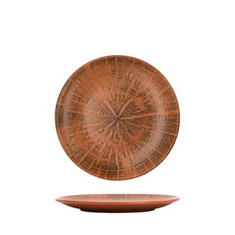 Summa Plato Llano Coupe Forest Terracota 17 cm - Gres - Vajilla (Set de 6)