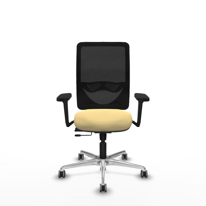PIQUERAS Y CRESPO Silla de oficina Zulema con mecanismo Sincro/Traslack, Crema y Negro PIQUERAS Y CRESPO Silla de oficina Zulema con mecanismo Sincro/Traslack, Crema y Negro