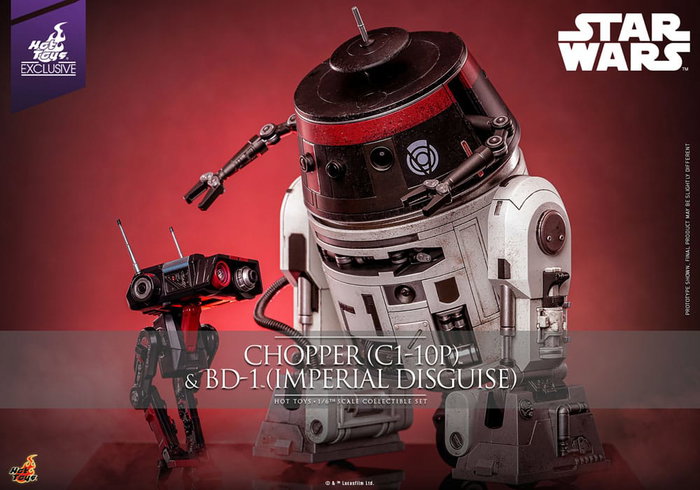 Star Wars Figura Set 1/6 Chopper (C1-10P&trade;) & BD-1&trade; (Imperial Disguise) 18 cm & 8 cm