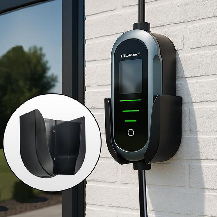 Qoltec Cargador Portátil 2w1 Tipo 2 11kW 400V CEE 16A Wi-Fi 5m
