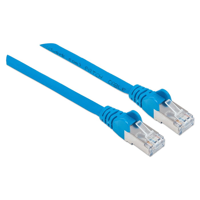 Intellinet Cable de Red Patch RJ45 S/FTP Cat6 LSZH Azul 10m - Cobre, Chapado en Oro, 250 MHz, Conforme a CE/RoHS/REACH