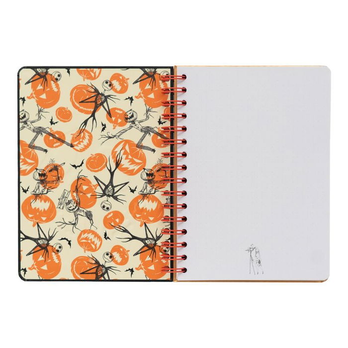 ERIK Cuaderno A5 Pesadilla Antes de Navidad Disney Tapa Dura Wire-o 90 Hojas Con Goma Elástica Interior