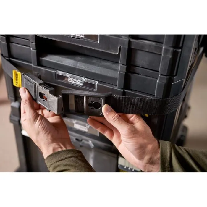 Stanley TSTAK FATMAX Carrito de Transporte con 4 Ruedas - Carga Máxima 100 kg - Aluminio