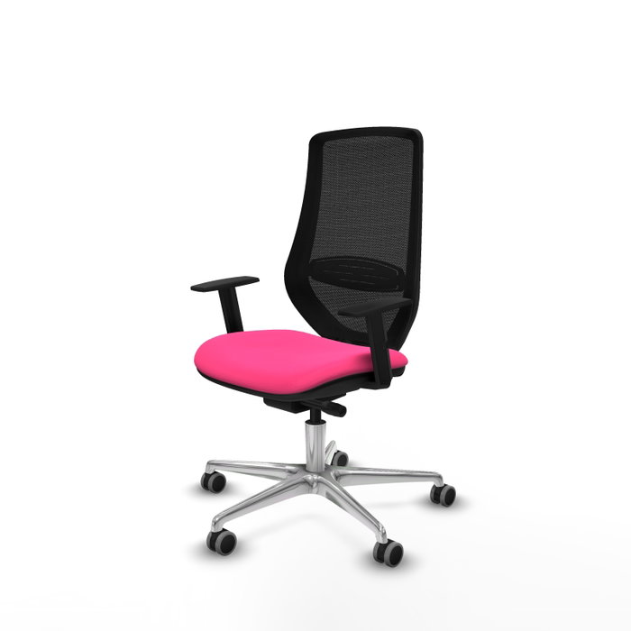 PIQUERAS Y CRESPO Silla de oficina Mardos Rosa/Negro