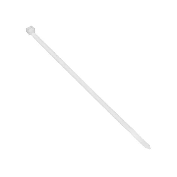 ORNO Bridas Nylon 2.5 mm x 100 mm, Paquete de 100 Unidades, Color Blanco