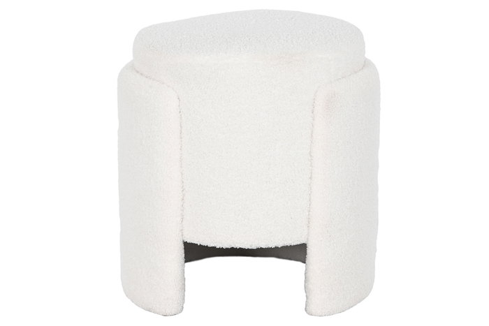 DKD Home Decor Reposapies Scandi Blanco 40 x 43 x 41 cm