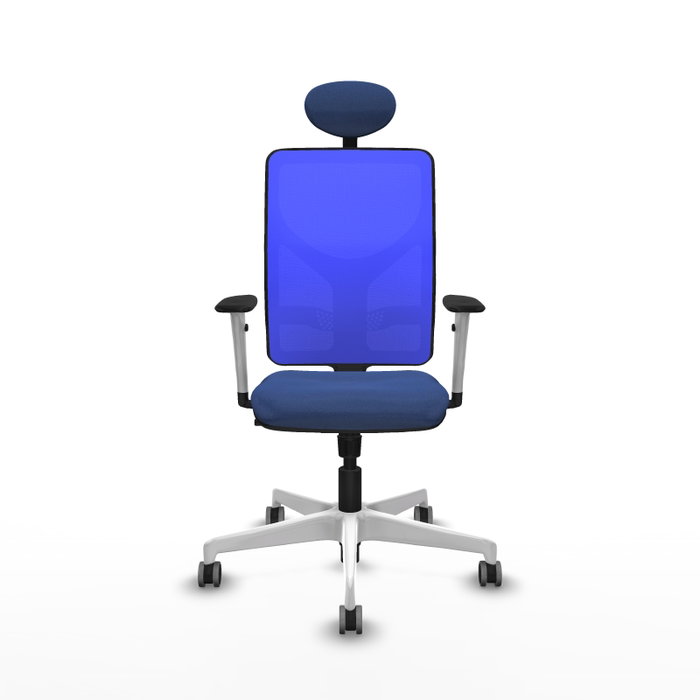PIQUERAS Y CRESPO Silla de oficina Motilla con mecanismo Sincro, Azul