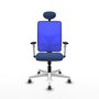 PIQUERAS Y CRESPO Silla de oficina Motilla con mecanismo Sincro, Azul