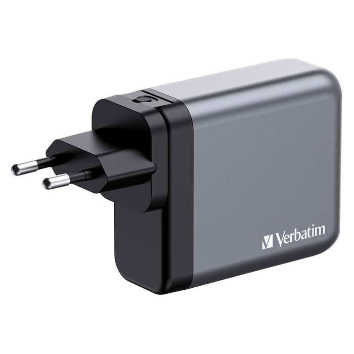 Verbatim GNC-140 Cargador de Pared GaN 140W con 3x USB-C y 1x USB-A Verbatim GNC-140 Cargador de Pared GaN 140W con 3x USB-C y 1x USB-A