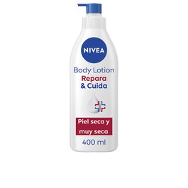 Nivea Loción Corporal REPARA & CUIDA 400 ml para Piel Seca con 10% Glicerina, Pro-Vitamina B5 y Niacinamida