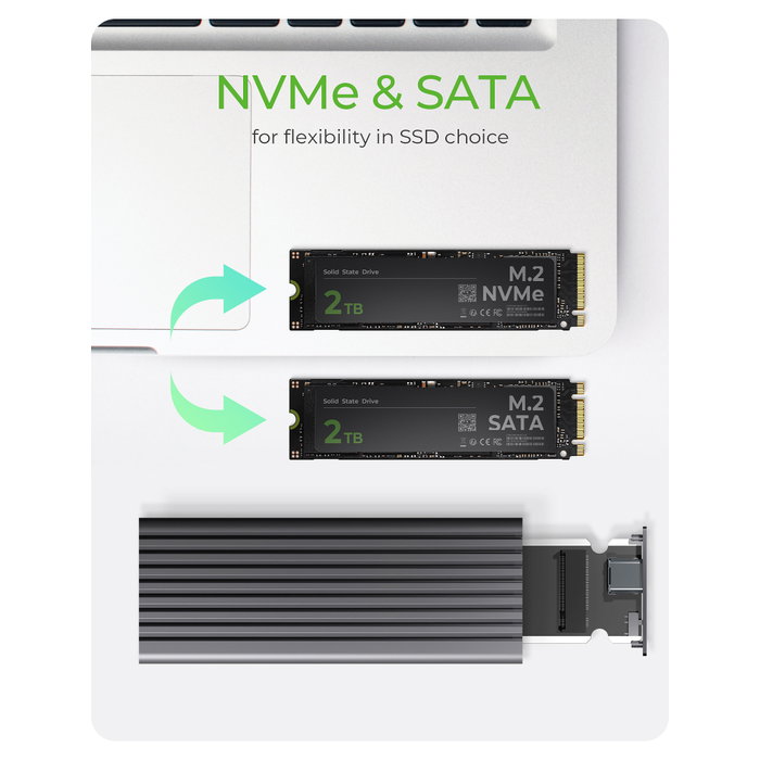 ICY BOX IB-1817MC-C31 Caja Externa para SSD M.2 Gris