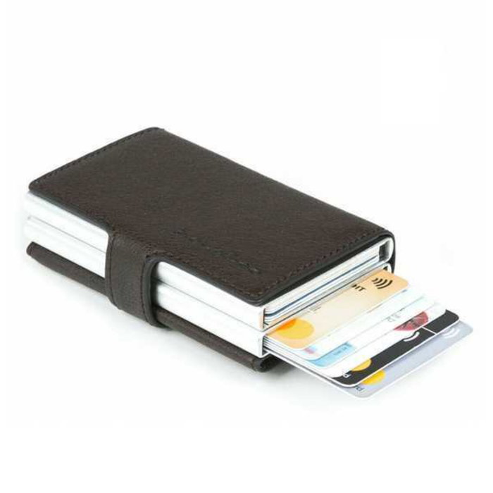 Dafne, Cartera de cuero, Titular de la tarjeta, Marrón, Para hombres Dafne, Cartera de cuero, Titular de la tarjeta, Marrón, Para hombres