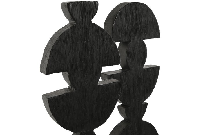 DKD Home Decor Decoración Mango Abstracto Natural Surtido de 2 unidades