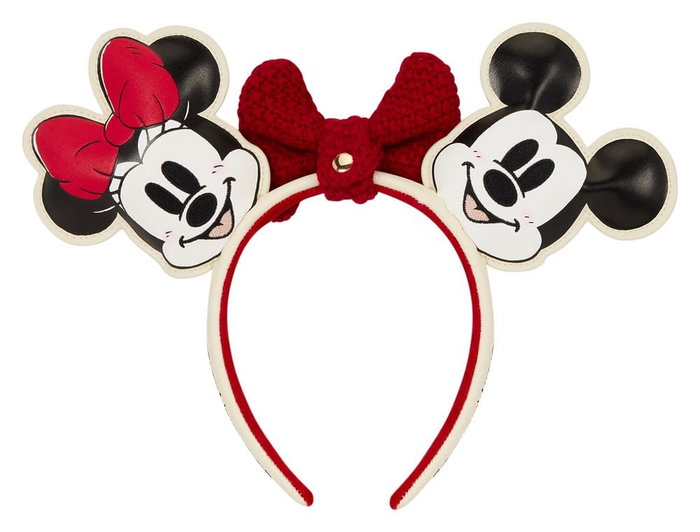 Loungefly Diadema Mickey & Minnie con Lazo de Punto Loungefly Diadema Mickey & Minnie con Lazo de Punto