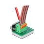 DeLOCK Adaptador D-Sub 9 macho a bloque de terminales con pulsador vertical Verde 66554