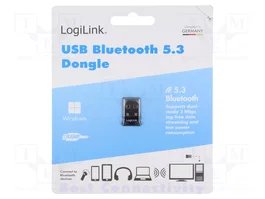 LogiLink Adaptador Bluetooth 5.3 USB-A Negro