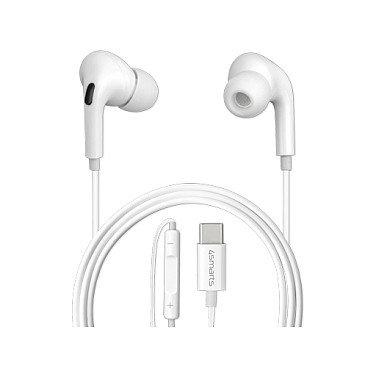 4smarts Aktives Melody Digital Basic Auriculares In-Ear USB-C Blanco con Micrófono Integrado, para Llamadas/Música, 20 - 20000 Hz, 1.2 m Cable 4smarts Aktives Melody Digital Basic Auriculares In-Ear USB-C Blanco con Micrófono Integrado, para Llamadas/Música, 20 - 20000 Hz, 1.2 m Cable