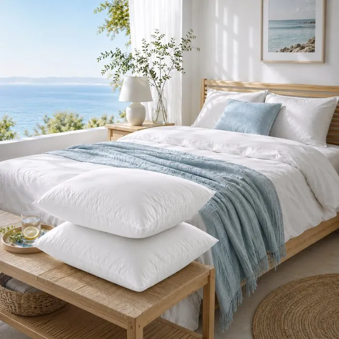 Blanreve Juego de 2 almohadas Transpiración especial - 60 x 60 cm - Blanco