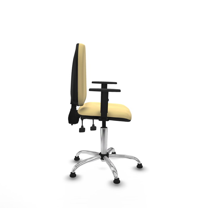 PIQUERAS Y CRESPO Silla de oficina Aýna Crema con Brazos 1D