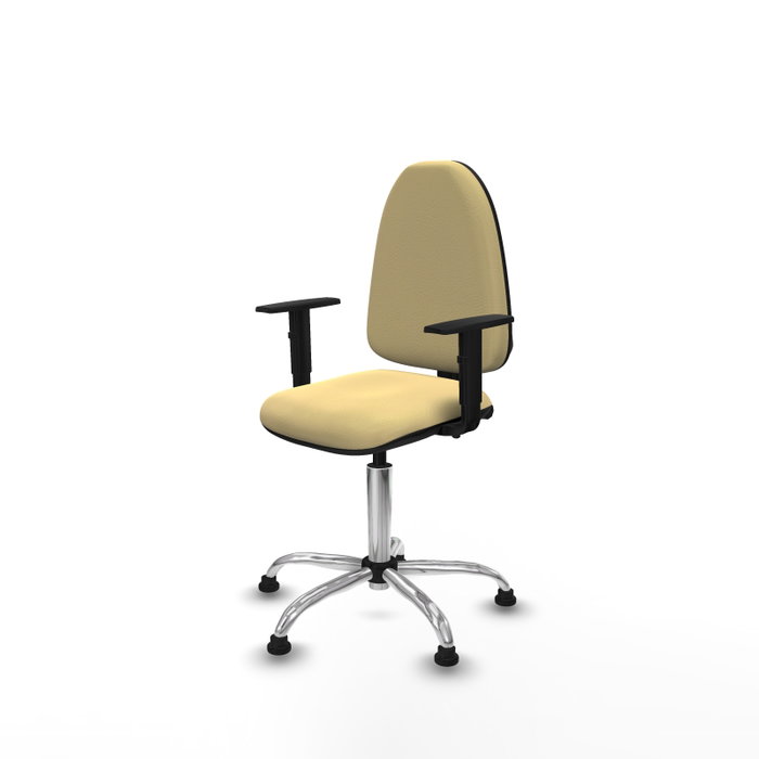 PIQUERAS Y CRESPO Silla de oficina Aýna Crema con Brazos 1D