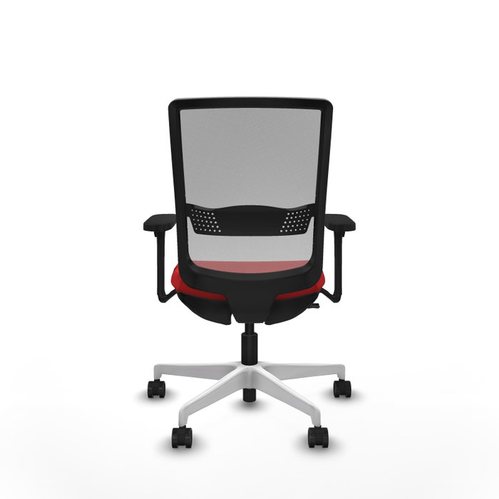 PIQUERAS Y CRESPO Silla de oficina Haches con mecanismo Sincro/Traslack Rojo/Gris