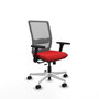 PIQUERAS Y CRESPO Silla de oficina Haches con mecanismo Sincro/Traslack Rojo/Gris