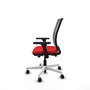 PIQUERAS Y CRESPO Silla de oficina Haches con mecanismo Sincro/Traslack Rojo/Gris