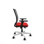 PIQUERAS Y CRESPO Silla de oficina Haches con mecanismo Sincro/Traslack Rojo/Gris