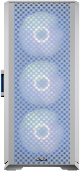 Modecom Horizon ARGB Blanca - Caja PC Torre Media E-ATX con Ventiladores ARGB y Cristal Templado