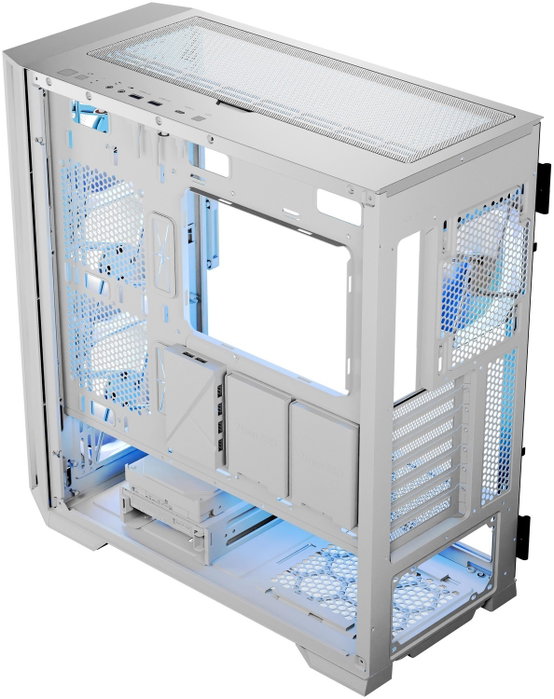 Modecom Horizon ARGB Blanca - Caja PC Torre Media E-ATX con Ventiladores ARGB y Cristal Templado