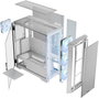 Modecom Horizon ARGB Blanca - Caja PC Torre Media E-ATX con Ventiladores ARGB y Cristal Templado