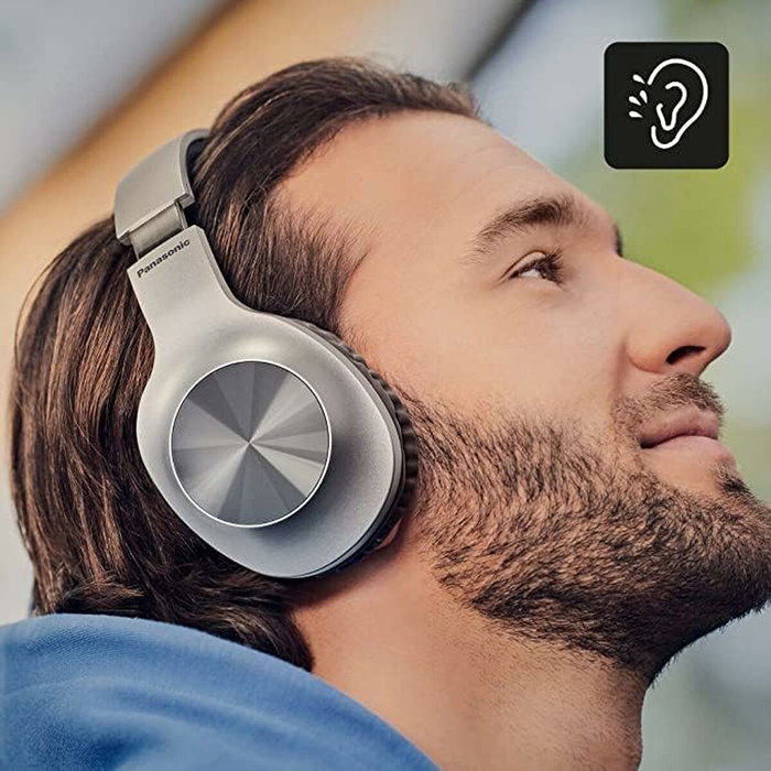 Panasonic RB-HX220B Auriculares Inalámbricos de Diadema, Plata
