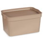 Caja de Almacenaje con Tapa Kipit Beige Plástico 2,3 L (24 Unidades)