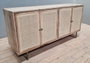DKD Home Decor Buffet de Mango y Ratán Natural 150x40x77