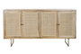 DKD Home Decor Buffet de Mango y Ratán Natural 150x40x77