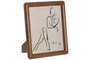 DKD Home Decor Marco de Fotos de Acacia y Cristal Marrón 24x29 cm