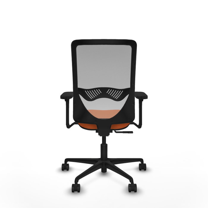 PIQUERAS Y CRESPO Silla de oficina Zulema con mecanismo Sincro, Naranja y Gris PIQUERAS Y CRESPO Silla de oficina Zulema con mecanismo Sincro, Naranja y Gris