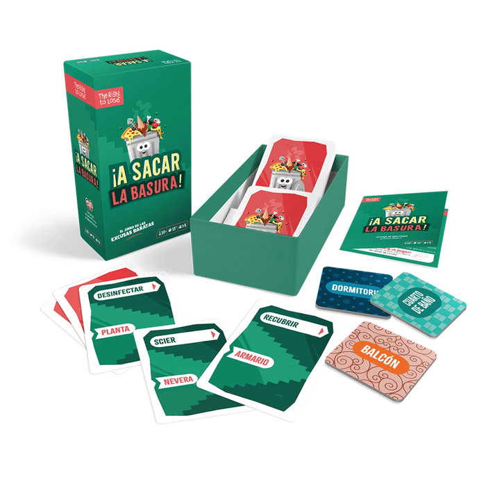 Trash Talk Juego de Mesa A Sacar La Basura KIKE01ES Juego de Cartas Español para Mayores de 10 Años