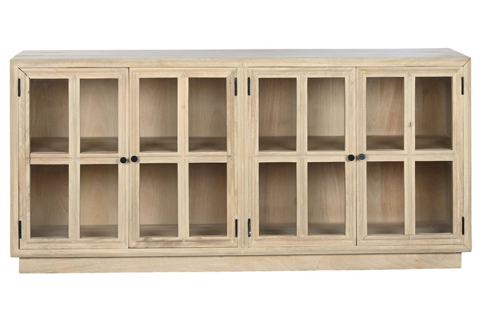 DKD Home Decor Buffet Scandi Mango y Cristal Natural 170 x 81 x 41 cm