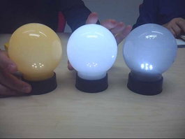 DKD Home Decor Decoración Luminosa LED PP Bola Surtido de 3