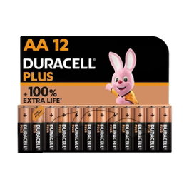 Duracell Pilas Plus Power LR06 Alcalinas AA 1.5 V Blister 12 Unidades