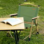 Aktive Silla plegable baja glamping verde
