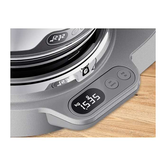 Kenwood KVL85.004SI Titanium Chef Baker XL - Batidora Amasadora Planetaria, 7 L, 1200 W, Función Turbo, Color Plata