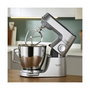 Kenwood KVL85.004SI Titanium Chef Baker XL - Batidora Amasadora Planetaria, 7 L, 1200 W, Función Turbo, Color Plata