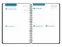 Liderpapel - Agenda escolar 2026-2027, formato A5, espiral, interior bilingüe, 2 días por página, colección Basic, color negro, papel FSC 70g