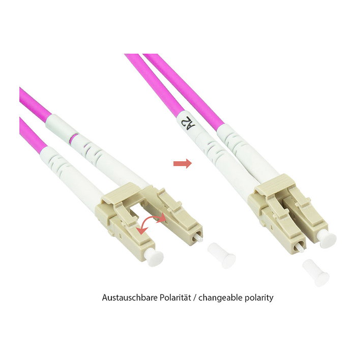 GoodConnections Cable de Fibra Óptica OM4 LC/LC 10m Violeta GoodConnections Cable de Fibra Óptica OM4 LC/LC 10m Violeta