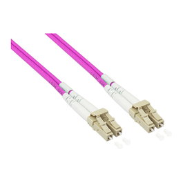 GoodConnections Cable de Fibra Óptica OM4 LC/LC 10m Violeta