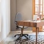 PIQUERAS Y CRESPO Silla de oficina Aýna con mecanismo Asincro, Amarillo